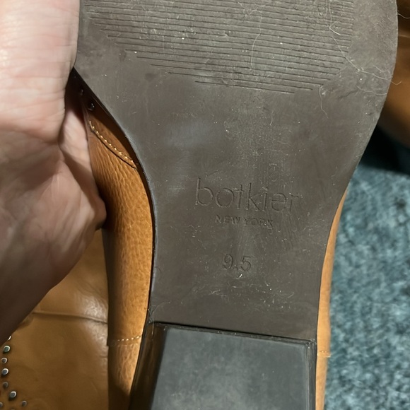 BOTKIER Women's Tammy Studded Western Boots 9.5 cognac tan line dance shoes - Picture 9 of 15